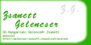 zsanett gelencser business card